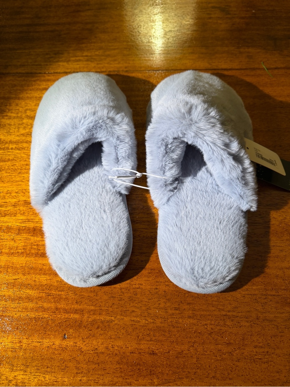 Cozy Plush Slippers - Light Blue